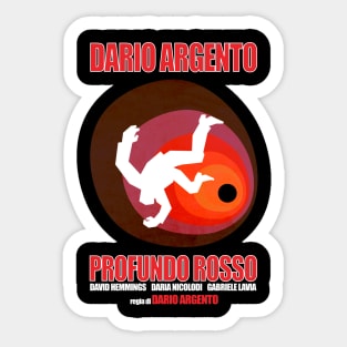 Dario Argento Deep Red Design Sticker